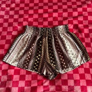 Boho Style Patterned Women's Shorts